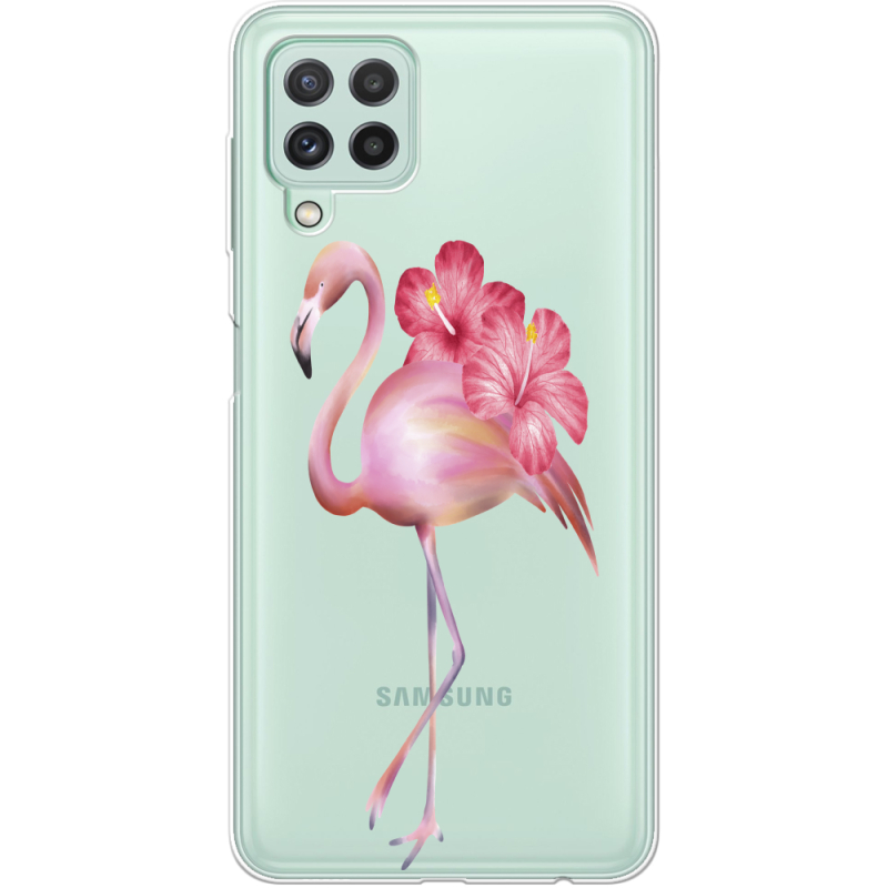 Прозрачный чехол BoxFace Samsung Galaxy M22 (M225)  Floral Flamingo