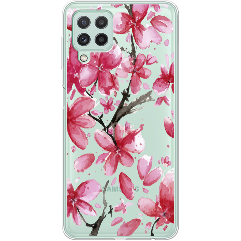 Прозрачный чехол BoxFace Samsung Galaxy M22 (M225)  Pink Magnolia
