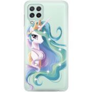 Чехол со стразами Samsung Galaxy M22 (M225)  Unicorn Queen