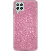 Чехол с блёстками Samsung Galaxy M22 (M225)  Розовый