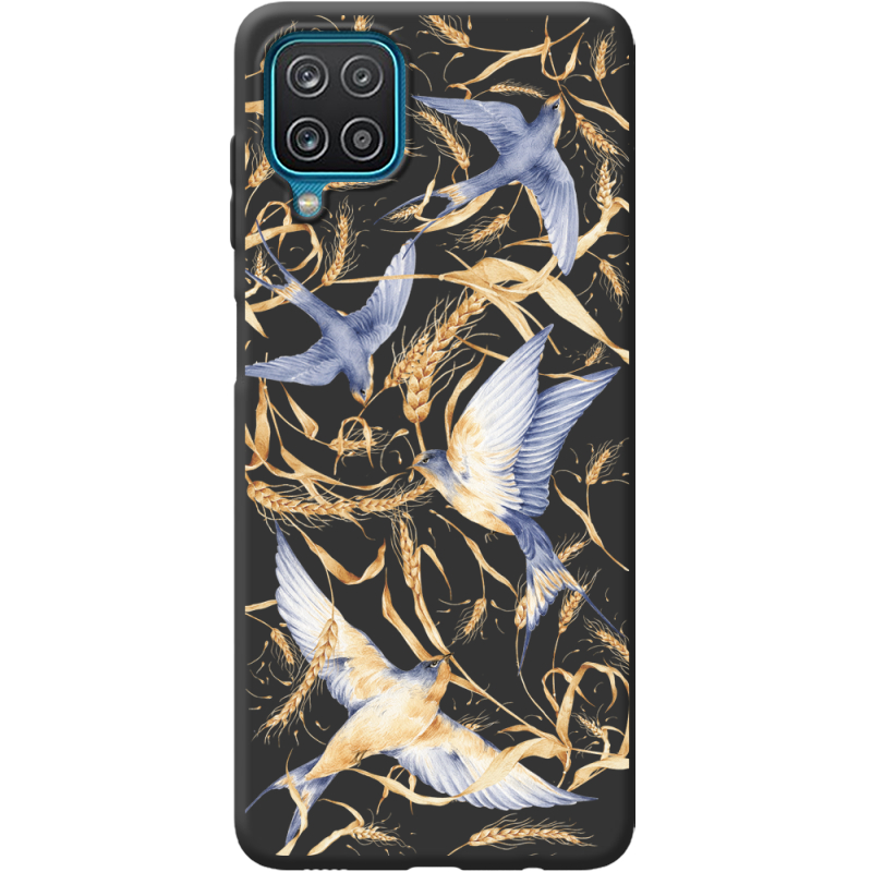 Черный чехол BoxFace Samsung Galaxy M22 (M225) Ластівки