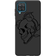Черный чехол BoxFace Samsung Galaxy M22 (M225) Skull and Roses