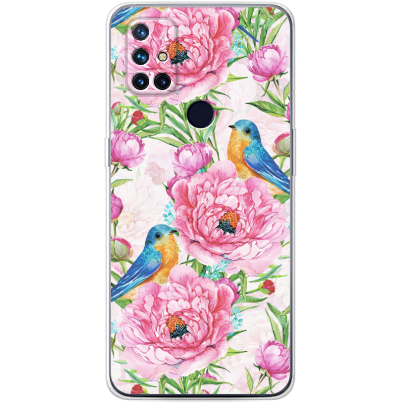 Чехол BoxFace OnePlus Nord N10 Birds and Flowers