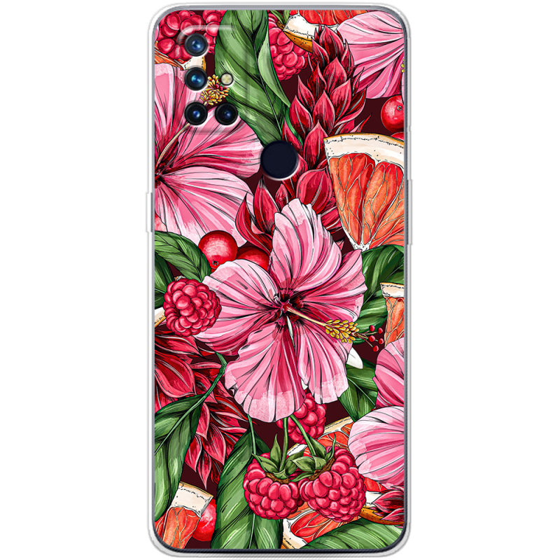 Чехол BoxFace OnePlus Nord N10 Tropical Flowers