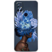 Чехол BoxFace OnePlus Nord N10 Exquisite Blue Flowers