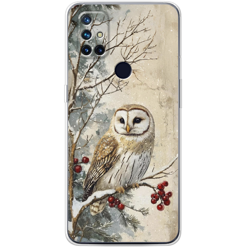Чехол BoxFace OnePlus Nord N10 Christmas Owl