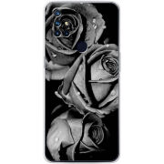 Чехол BoxFace OnePlus Nord N10 Black and White Roses