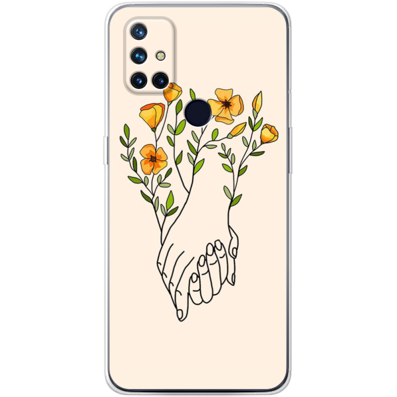 Чехол BoxFace OnePlus Nord N10 Flower Hands