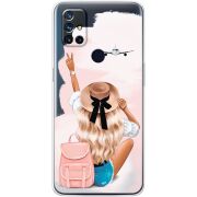 Прозрачный чехол BoxFace OnePlus Nord N10 Travel Girl