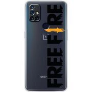 Прозрачный чехол BoxFace OnePlus Nord N10 Free Fire Black Logo
