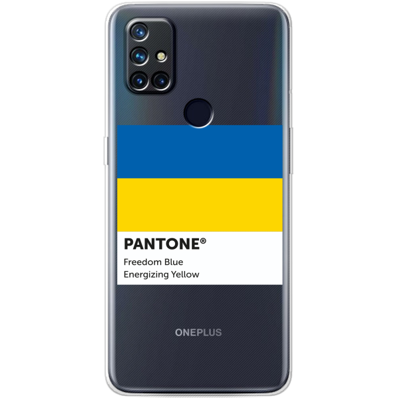 Прозрачный чехол BoxFace OnePlus Nord N10 Pantone вільний синій