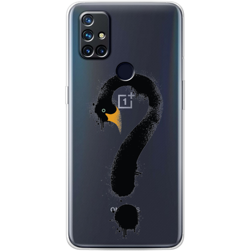 Прозрачный чехол BoxFace OnePlus Nord N10 Swan question
