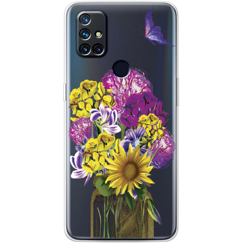 Прозрачный чехол BoxFace OnePlus Nord N10 My Bouquet