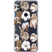 Прозрачный чехол BoxFace OnePlus Nord N10 Cotton and Rabbits