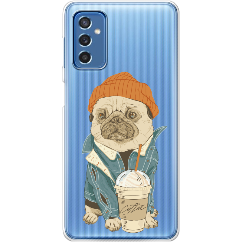 Прозрачный чехол BoxFace Samsung Galaxy M52 (M526) Dog Coffeeman