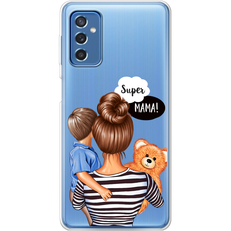 Прозрачный чехол BoxFace Samsung Galaxy M52 (M526) Super Mama and Son