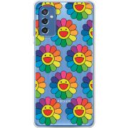 Прозрачный чехол BoxFace Samsung Galaxy M52 (M526) Hippie Flowers