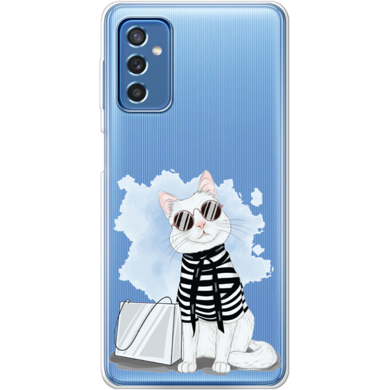 Прозрачный чехол BoxFace Samsung Galaxy M52 (M526) Cat Style