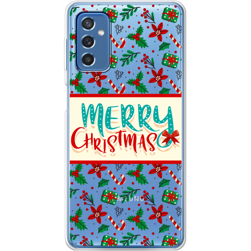 Прозрачный чехол BoxFace Samsung Galaxy M52 (M526) Vintage Christmas Pattern