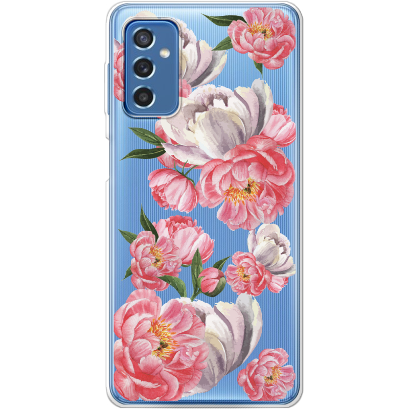 Прозрачный чехол BoxFace Samsung Galaxy M52 (M526) Peony Watercolor Style