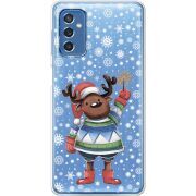 Прозрачный чехол BoxFace Samsung Galaxy M52 (M526) Christmas Deer with Snow