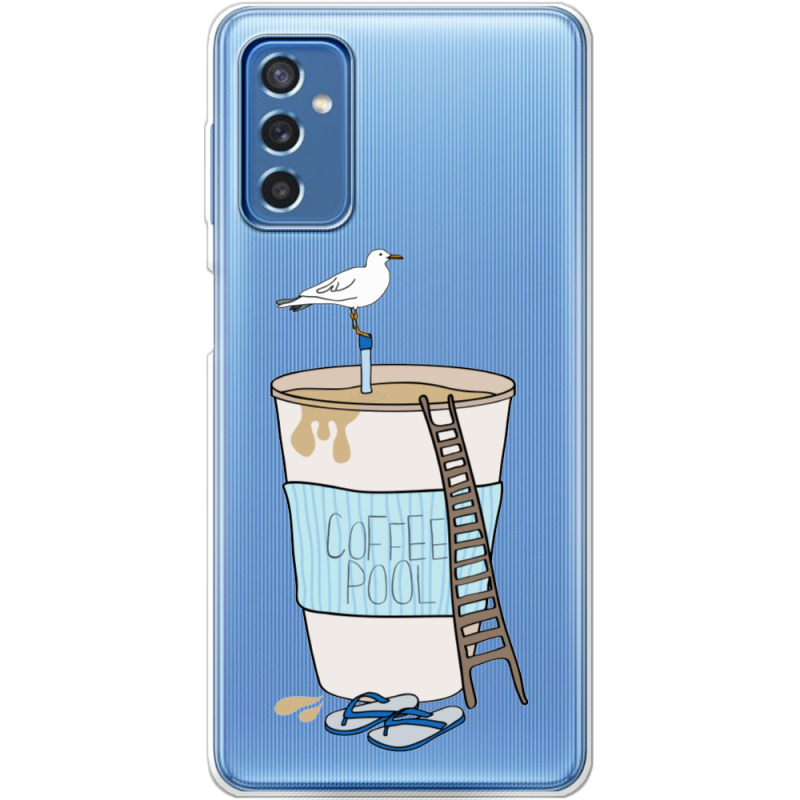 Прозрачный чехол BoxFace Samsung Galaxy M52 (M526) Segull in Cofee Pool