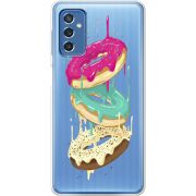 Прозрачный чехол BoxFace Samsung Galaxy M52 (M526) Donuts