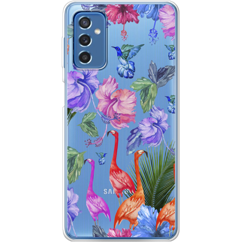 Прозрачный чехол BoxFace Samsung Galaxy M52 (M526) Flamingo