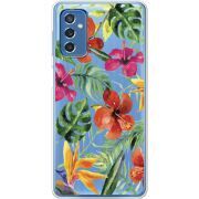 Прозрачный чехол BoxFace Samsung Galaxy M52 (M526) Tropical Flowers