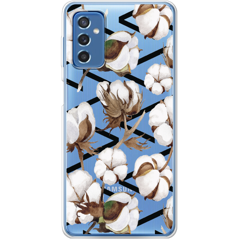 Прозрачный чехол BoxFace Samsung Galaxy M52 (M526) Cotton flowers