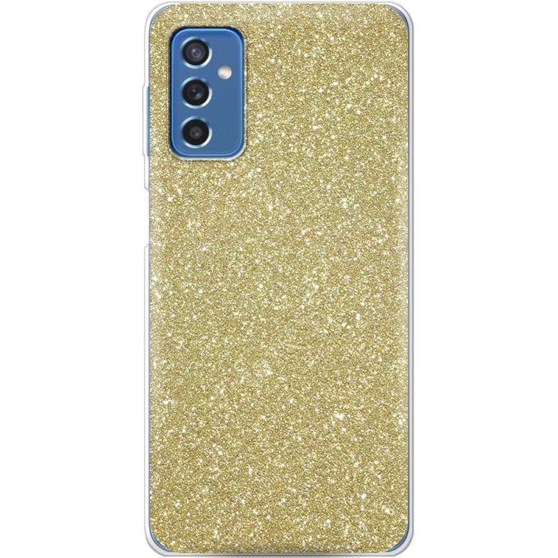 Чехол с блёстками Samsung Galaxy M52 (M526)  Золото