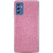 Чехол с блёстками Samsung Galaxy M52 (M526)  Розовый