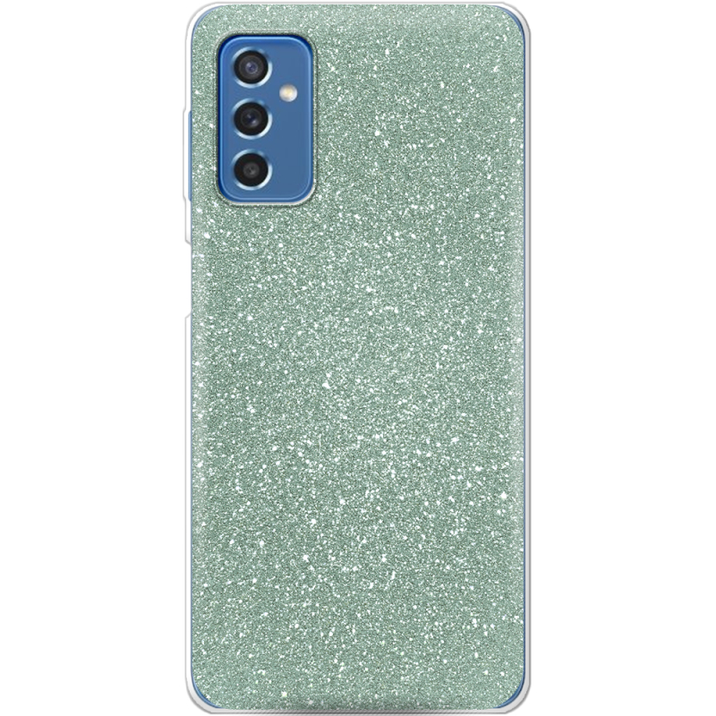 Чехол с блёстками Samsung Galaxy M52 (M526)  Зеленый