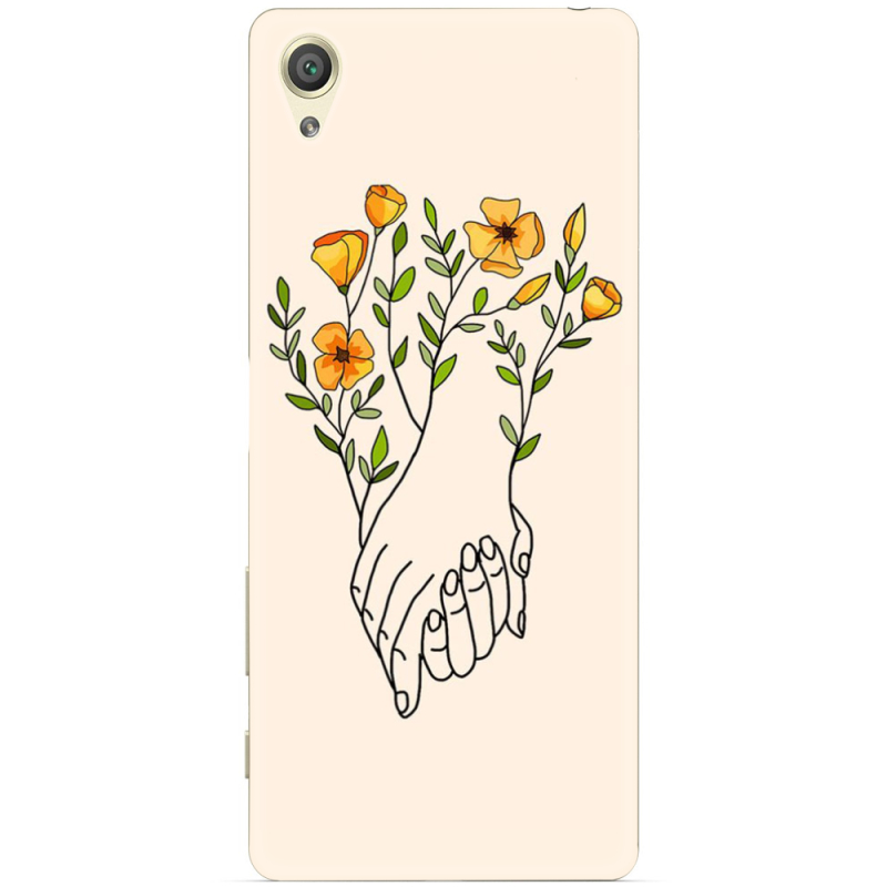 Чехол Uprint Sony Xperia X Performance Dual Flower Hands