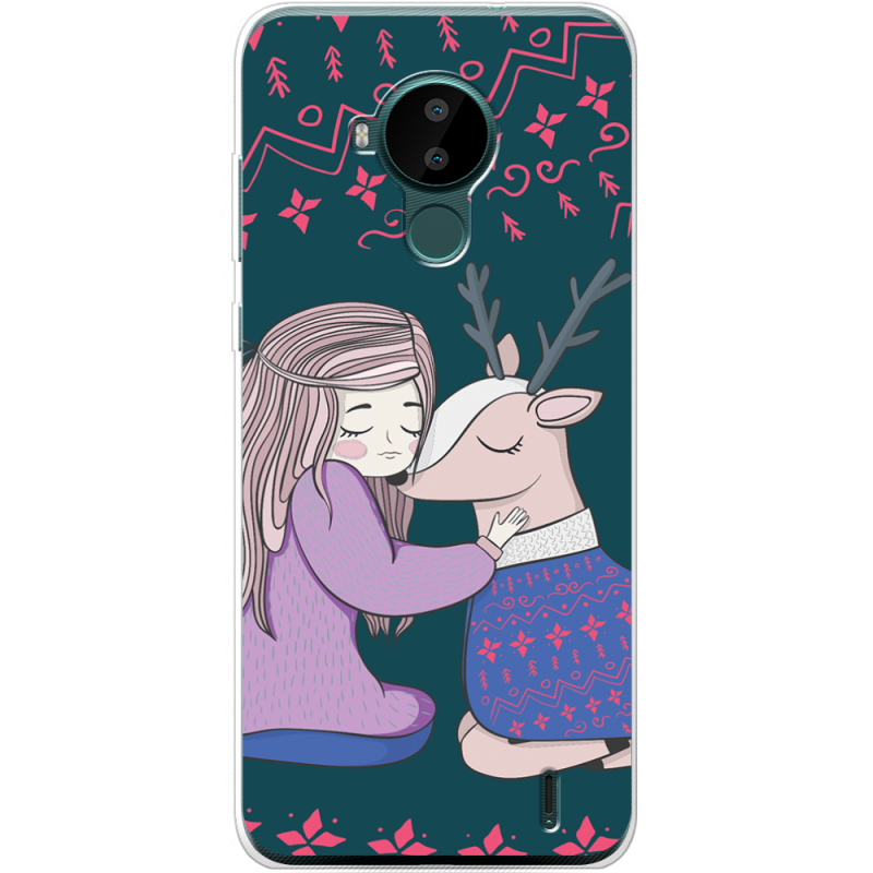 Чехол BoxFace Nokia C30 Girl and deer