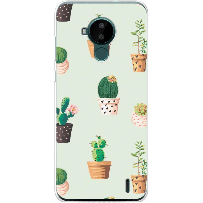 Чехол BoxFace Nokia C30 L-green Cacti