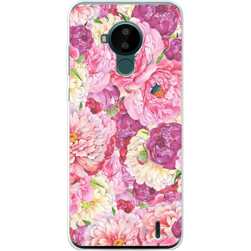 Чехол BoxFace Nokia C30 Pink Peonies