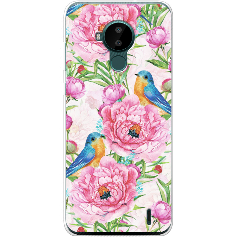 Чехол BoxFace Nokia C30 Birds and Flowers