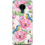 Чехол BoxFace Nokia C30 Birds and Flowers