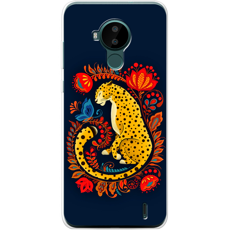 Чехол BoxFace Nokia C30 Petrykivka Leopard