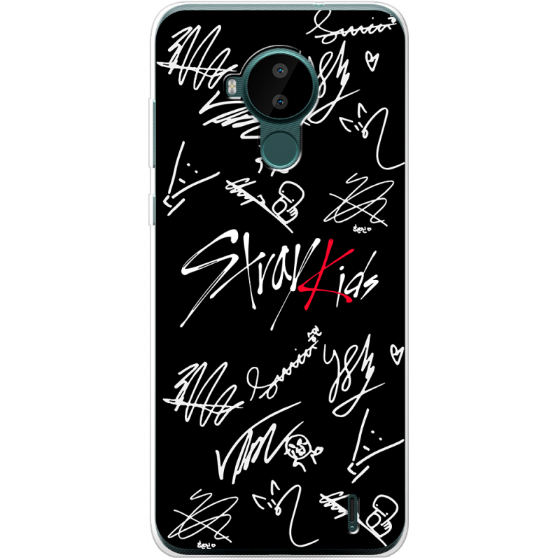 Чехол BoxFace Nokia C30 Stray Kids автограф