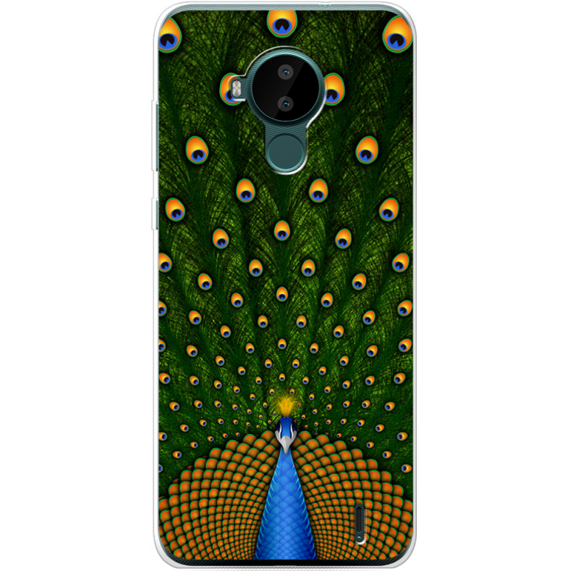 Чехол BoxFace Nokia C30 Peacocks Tail