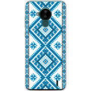 Чехол BoxFace Nokia C30 Блакитний Орнамент