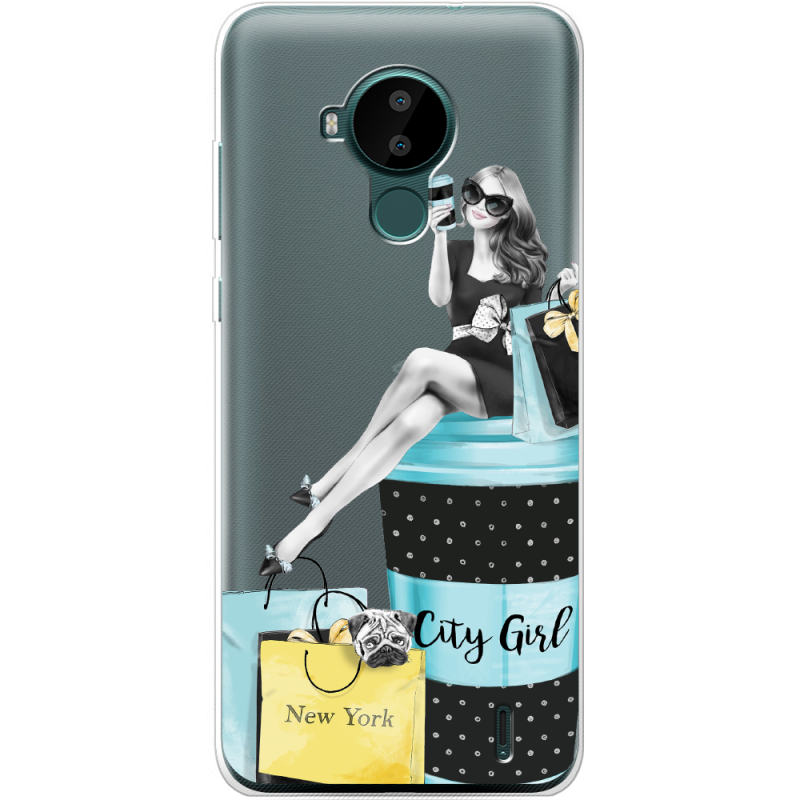 Прозрачный чехол BoxFace Nokia C30 City Girl