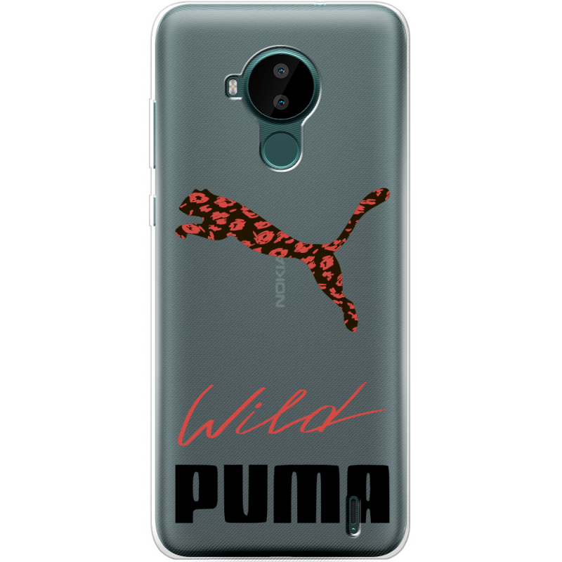 Прозрачный чехол BoxFace Nokia C30 Wild Cat