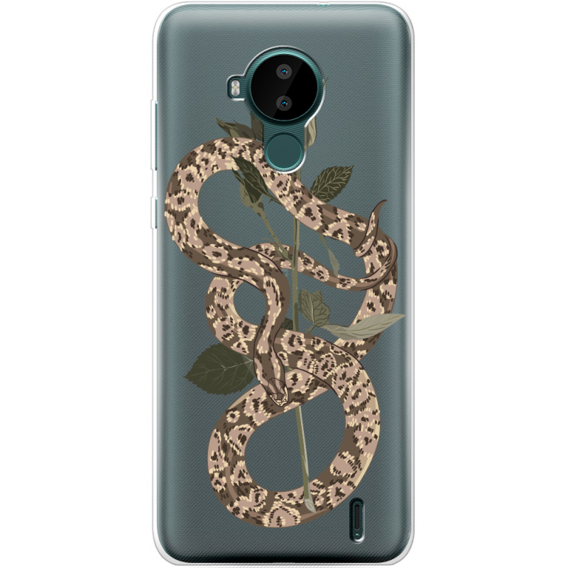 Прозрачный чехол BoxFace Nokia C30 Glamor Snake