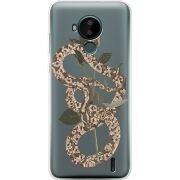 Прозрачный чехол BoxFace Nokia C30 Glamor Snake