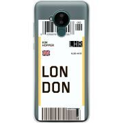 Прозрачный чехол BoxFace Nokia C30 Ticket London