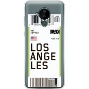 Прозрачный чехол BoxFace Nokia C30 Ticket Los Angeles