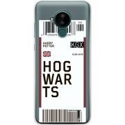 Прозрачный чехол BoxFace Nokia C30 Ticket Hogwarts